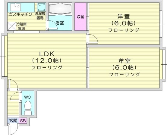 篠路駅 徒歩8分 3階の物件間取画像